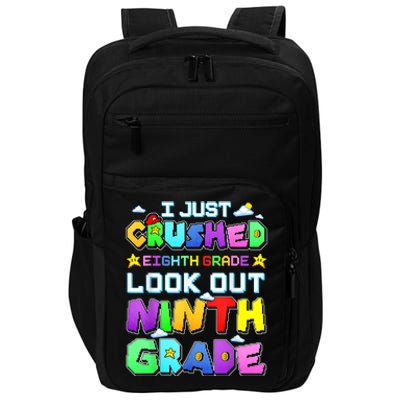 Kids Look Out Ninth Grade Funny Gamer Back To School Impact Tech Backpack