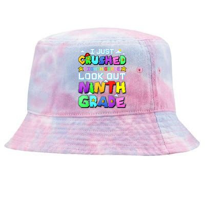 Kids Look Out Ninth Grade Funny Gamer Back To School Tie-Dyed Bucket Hat