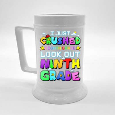 Kids Look Out Ninth Grade Funny Gamer Back To School Beer Stein