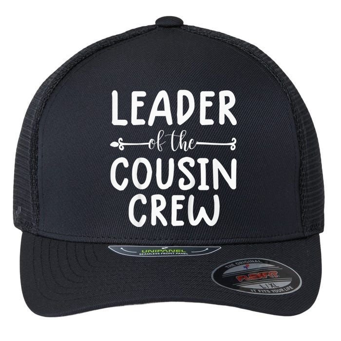 Kid leader of the cousin crew shirt for Kid the cousin crew tee Flexfit Unipanel Trucker Cap