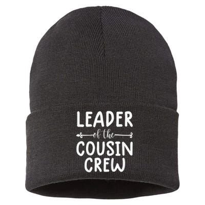 Kid leader of the cousin crew shirt for Kid the cousin crew tee Sustainable Knit Beanie