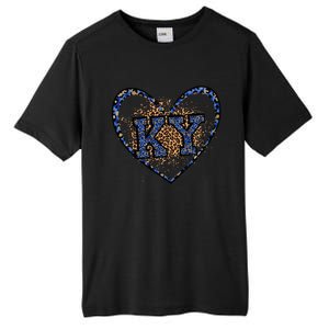 Kentucky Leopard Print KY Pride Kentucky Girl Cute State  Tall Fusion ChromaSoft Performance T-Shirt