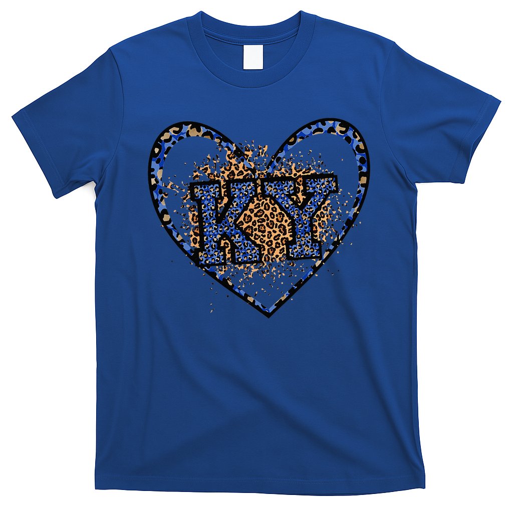 Kentucky Leopard Print KY Pride Kentucky Girl Cute State  T-Shirt
