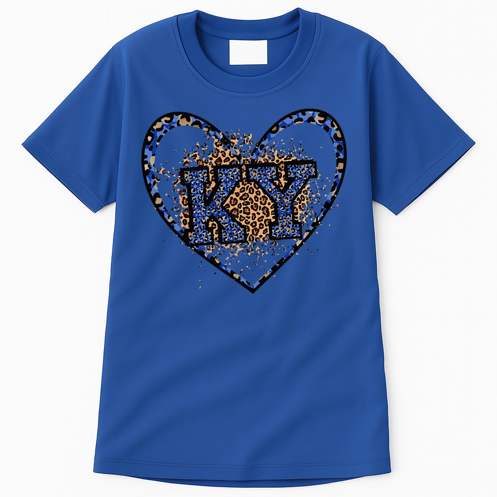 Kentucky Leopard Print KY Pride Kentucky Girl Cute State  Tall T-Shirt