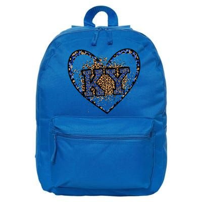 Kentucky Leopard Print KY Pride Kentucky Girl Cute State  16 in Basic Backpack
