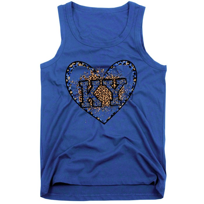 Kentucky Leopard Print KY Pride Kentucky Girl Cute State  Tank Top