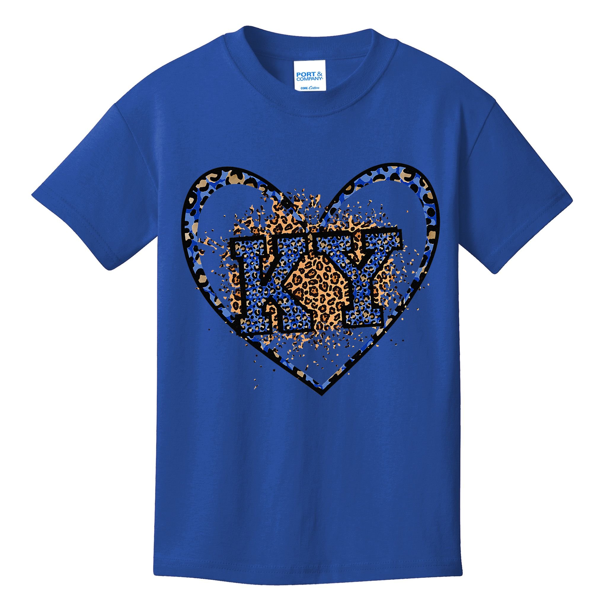 Kentucky Leopard Print KY Pride Kentucky Girl Cute State  Kids T-Shirt