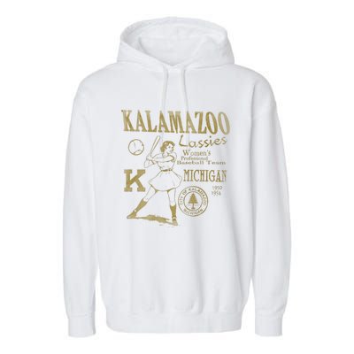 Kalamazoo Lassies Professional Women Baseball Team Garment-Dyed Fleece Hoodie