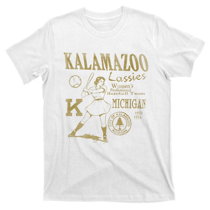 Kalamazoo Lassies Professional Women Baseball Team T-Shirt