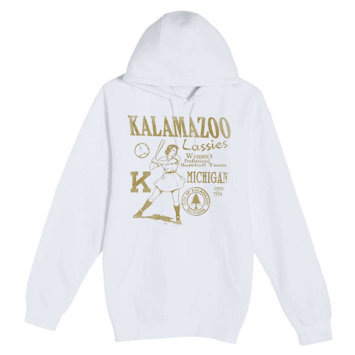 Kalamazoo Lassies Professional Women Baseball Team Premium Pullover Hoodie