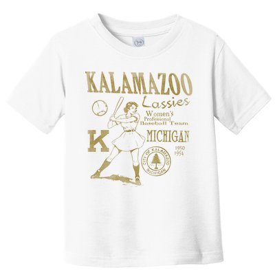 Kalamazoo Lassies Professional Women Baseball Team Toddler T-Shirt