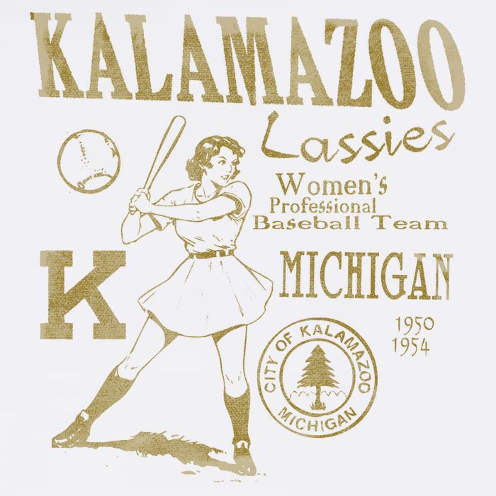 Kalamazoo Lassies Professional Women Baseball Team Kids Sweatshirt
