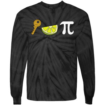 Key Lime Pie Dessert Food Pun Key Lime Pie Tie-Dye Long Sleeve Shirt