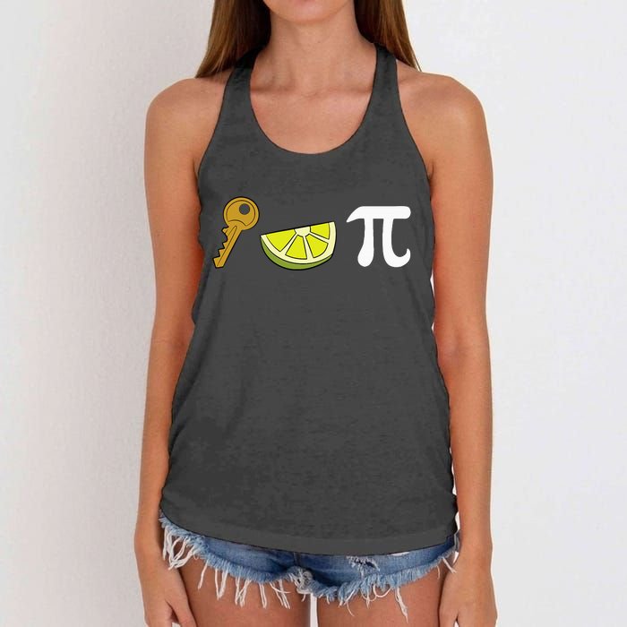 Key Lime Pie Dessert Food Pun Key Lime Pie Women's Knotted Racerback Tank