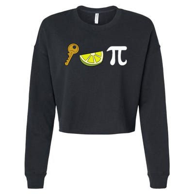 Key Lime Pie Dessert Food Pun Key Lime Pie Cropped Pullover Crew