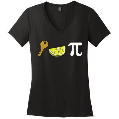 Key Lime Pie Dessert Food Pun Key Lime Pie Women's V-Neck T-Shirt