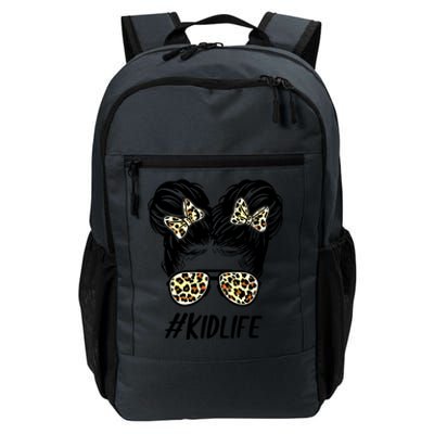 Kidlife Leopard Print #Momlife Mama Mimi Mommy Mother Day Gift Daily Commute Backpack