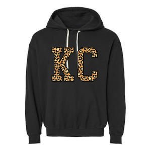 KC Leopard Pattern Wo Kansas City Garment-Dyed Fleece Hoodie