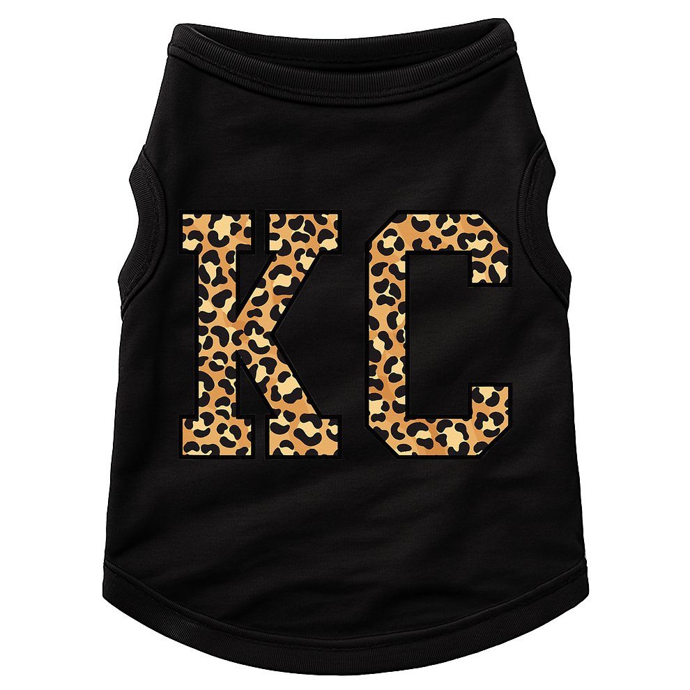 KC Leopard Pattern Wo Kansas City Doggie Tank