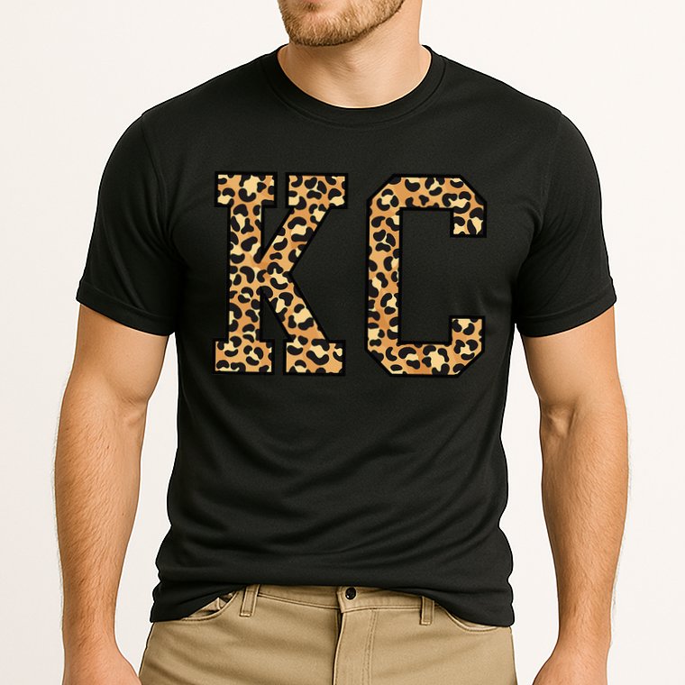 KC Leopard Pattern Wo Kansas City Cooling Performance Crew T-Shirt