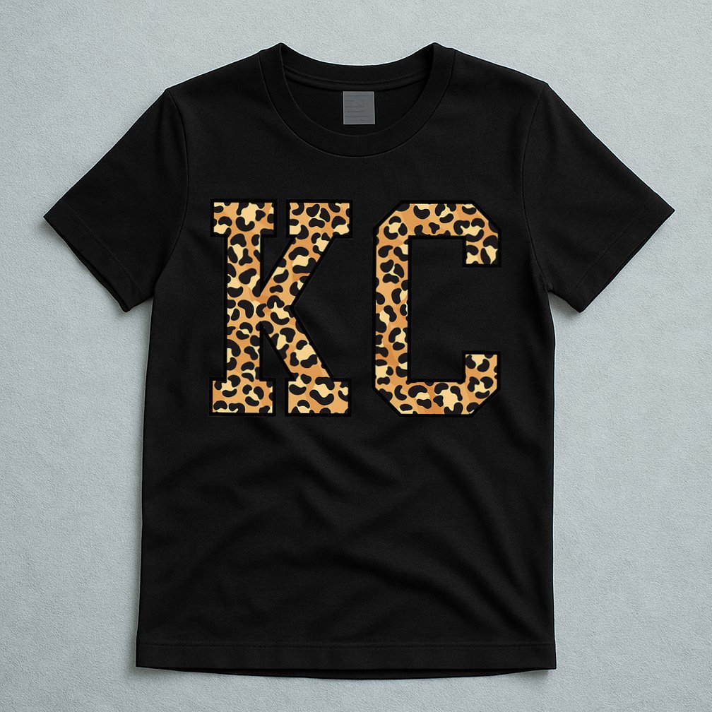 KC Leopard Pattern Wo Kansas City T-Shirt