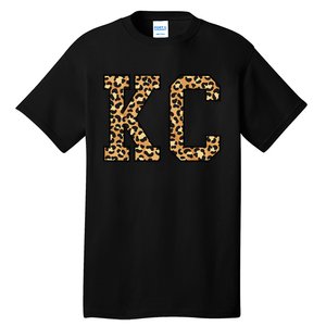 KC Leopard Pattern Wo Kansas City Tall T-Shirt