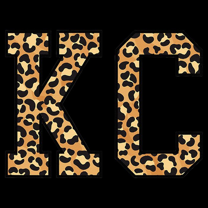 KC Leopard Pattern Wo Kansas City Button