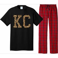 KC Leopard Pattern Wo Kansas City Pajama Set