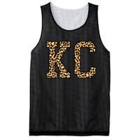 KC Leopard Pattern Wo Kansas City Mesh Reversible Basketball Jersey Tank