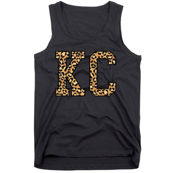 KC Leopard Pattern Wo Kansas City Tank Top