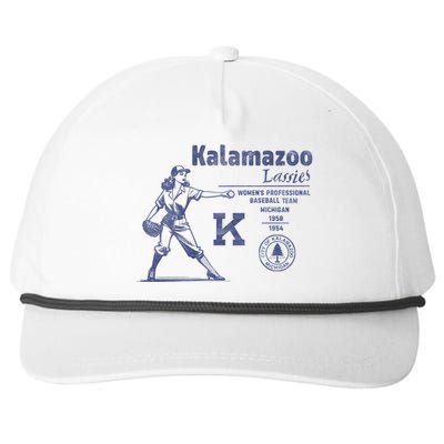 Kalamazoo Lassies Professional Women Baseball Team Snapback Five-Panel Rope Hat