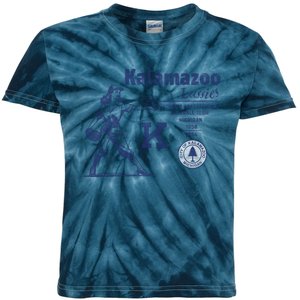 Kalamazoo Lassies Professional Women Baseball Team Kids Tie-Dye T-Shirt