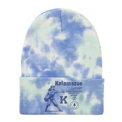 Kalamazoo Lassies Professional Women Baseball Team Tie Dye 12in Knit Beanie