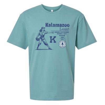 Kalamazoo Lassies Professional Women Baseball Team Sueded Cloud Jersey T-Shirt