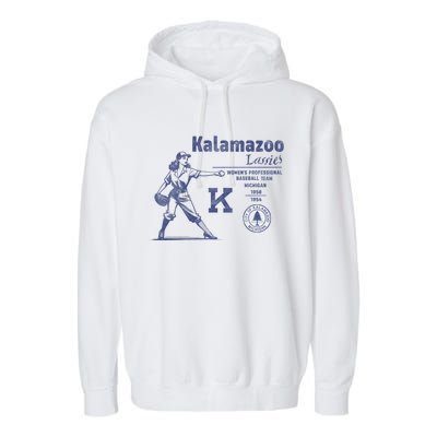 Kalamazoo Lassies Professional Women Baseball Team Garment-Dyed Fleece Hoodie