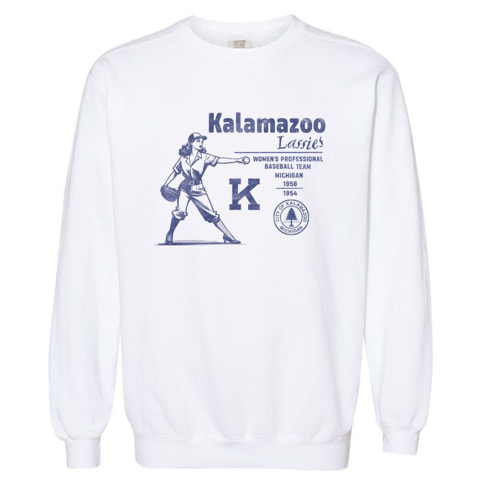 Kalamazoo Lassies Professional Women Baseball Team Garment-Dyed Sweatshirt