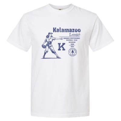 Kalamazoo Lassies Professional Women Baseball Team Garment-Dyed Heavyweight T-Shirt