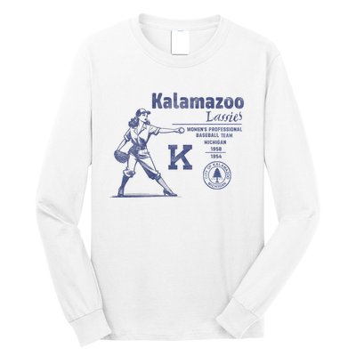 Kalamazoo Lassies Professional Women Baseball Team Long Sleeve Shirt