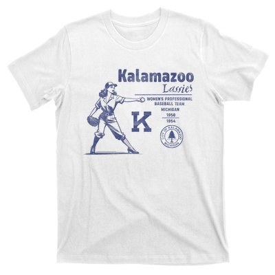 Kalamazoo Lassies Professional Women Baseball Team T-Shirt