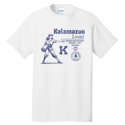 Kalamazoo Lassies Professional Women Baseball Team Tall T-Shirt