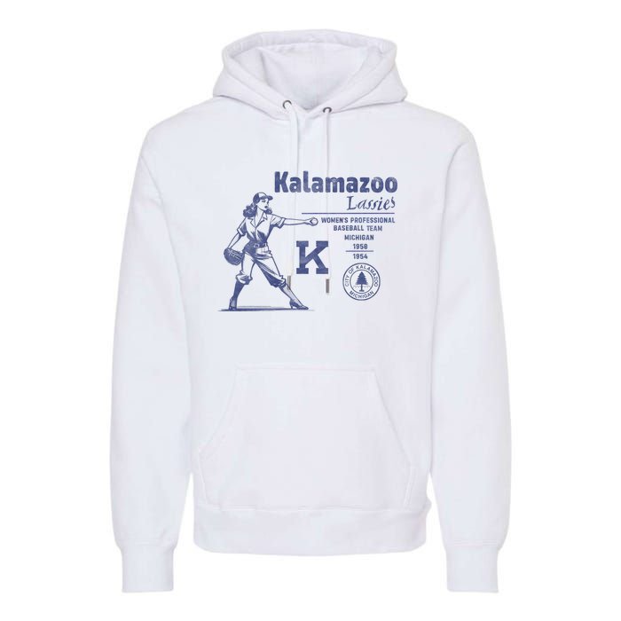 Kalamazoo Lassies Professional Women Baseball Team Premium Hoodie