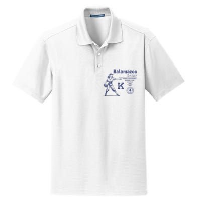 Kalamazoo Lassies Professional Women Baseball Team Dry Zone Grid Polo