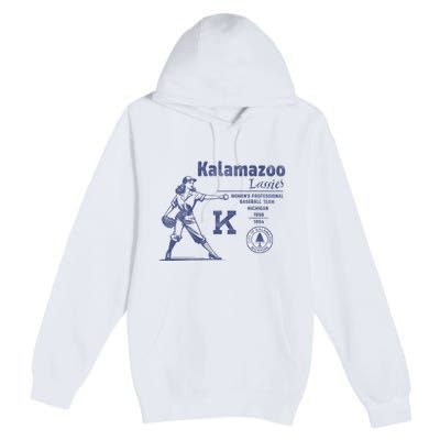 Kalamazoo Lassies Professional Women Baseball Team Premium Pullover Hoodie