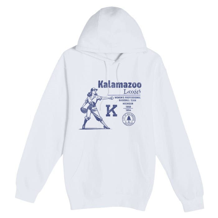 Kalamazoo Lassies Professional Women Baseball Team Premium Pullover Hoodie