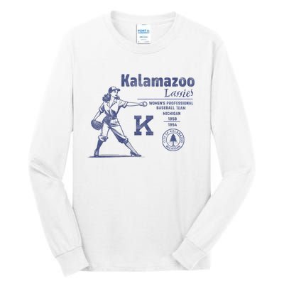 Kalamazoo Lassies Professional Women Baseball Team Tall Long Sleeve T-Shirt