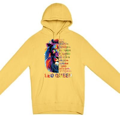 Ki Leo Queen Christian Bible Verse Costume Girl Premium Pullover Hoodie