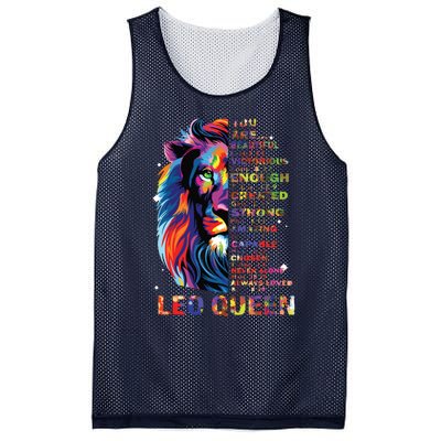 Ki Leo Queen Christian Bible Verse Costume Girl Mesh Reversible Basketball Jersey Tank