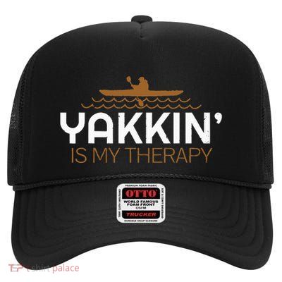 Kayak Lover Quote Gift Kayaking Accessories Equipment Gear High Crown Mesh Back Trucker Hat