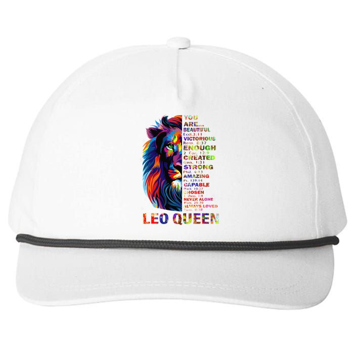 Ki Leo Queen Christian Bible Verse Costume Snapback Five-Panel Rope Hat