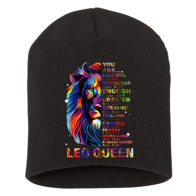 Ki Leo Queen Christian Bible Verse Costume Short Acrylic Beanie